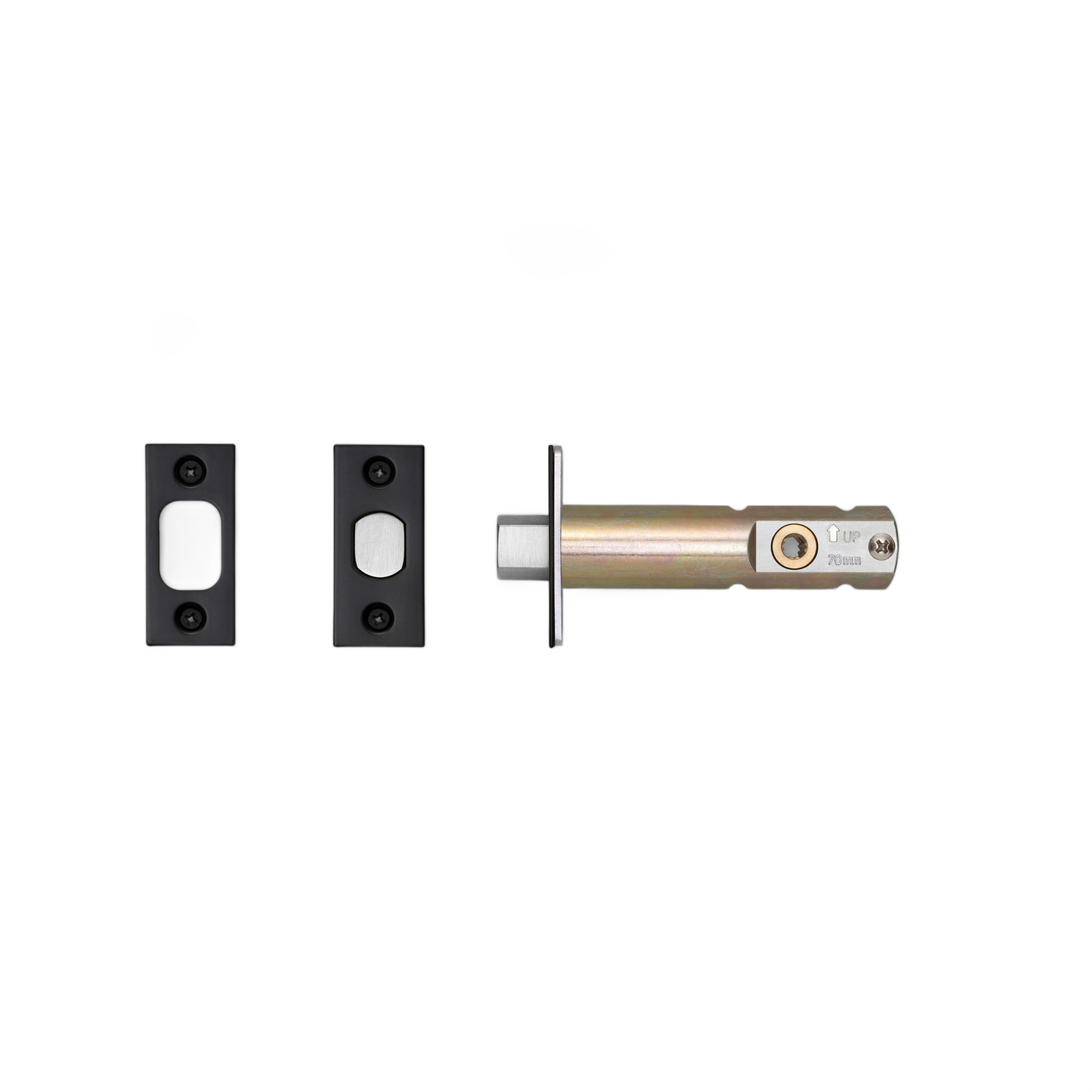 PRIVACY BOLT / THUMBTURN LOCK / BLACK - 2-3/4" - Image 4