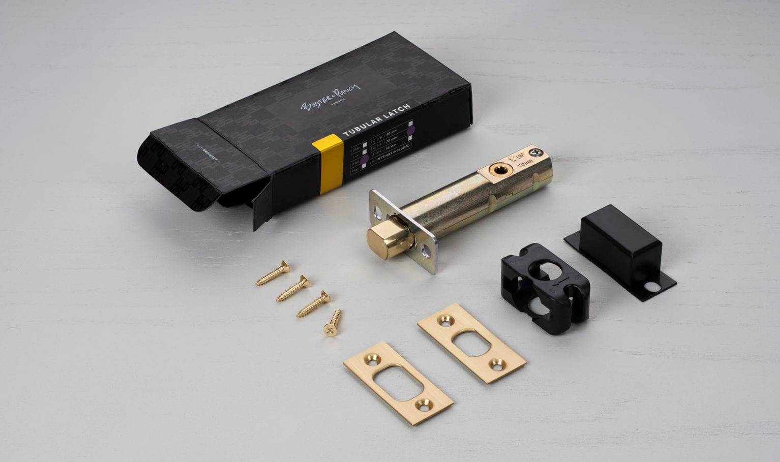 PRIVACY BOLT / THUMBTURN LOCK / BRASS - 2-3/4" - Image 2
