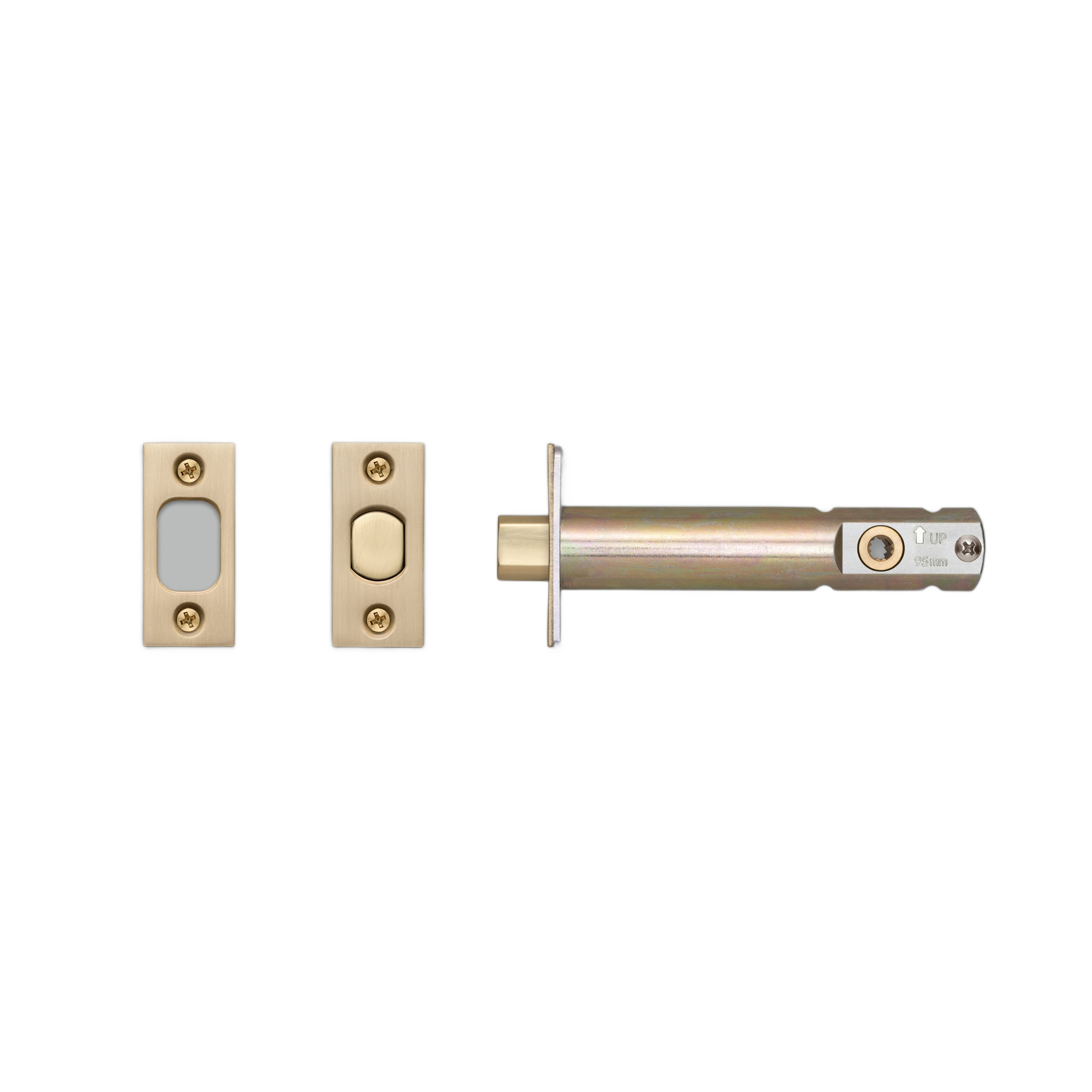 PRIVACY BOLT / THUMBTURN LOCK / BRASS - 3-3/4" - Image 4