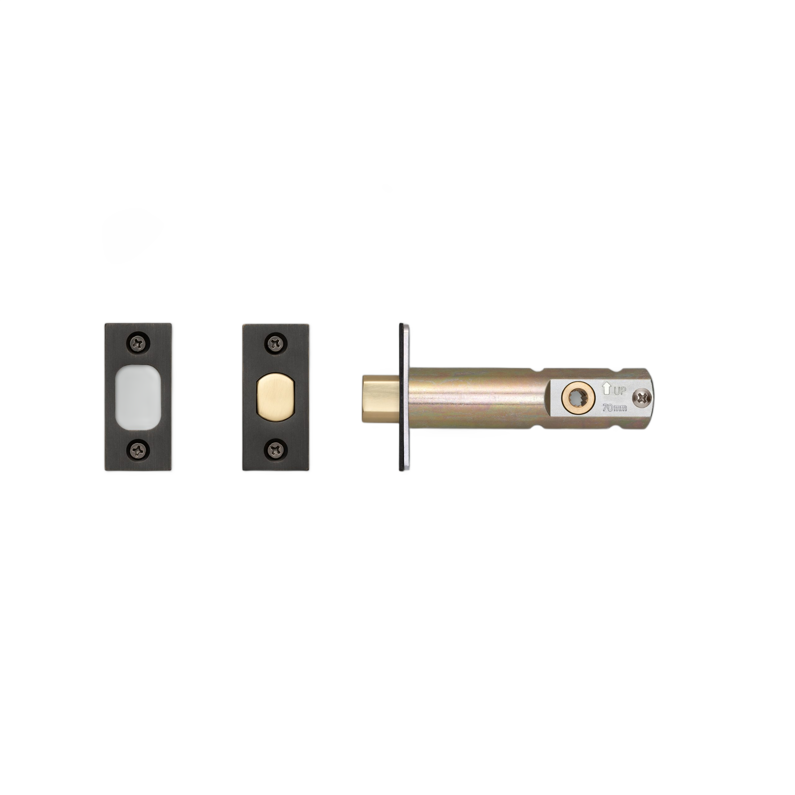 PRIVACY BOLT / THUMBTURN LOCK / GUN METAL - 2-3/4" - Image 4