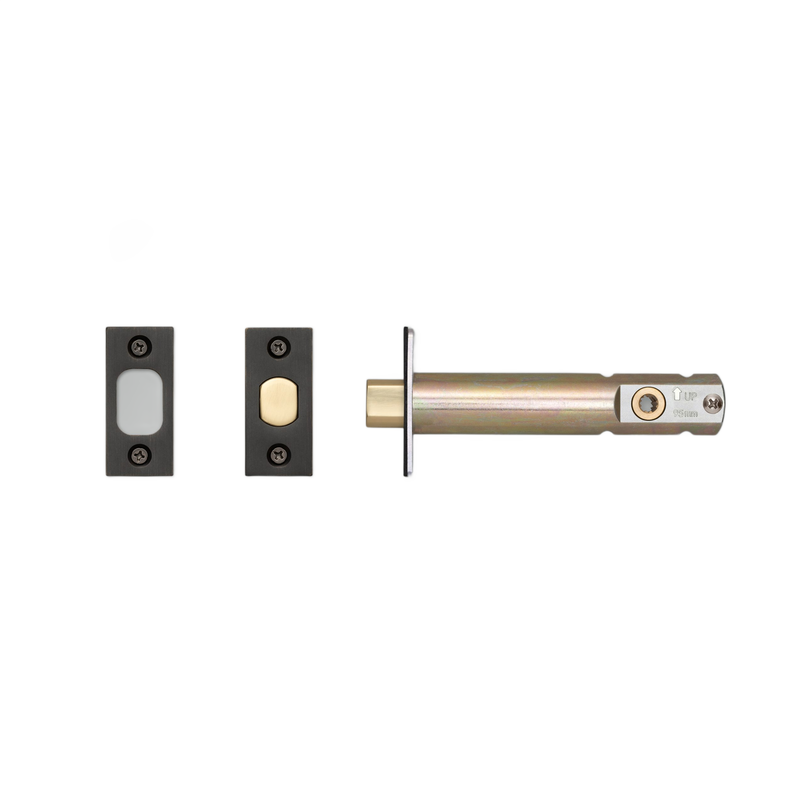 PRIVACY BOLT / THUMBTURN LOCK / GUN METAL - 3-3/4" - Image 4