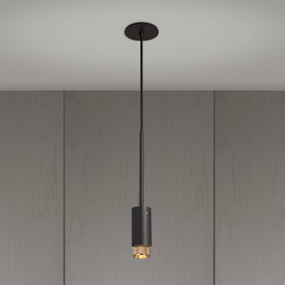 EXHAUST PENDANT / CROSS / GRAPHITE / BRASS