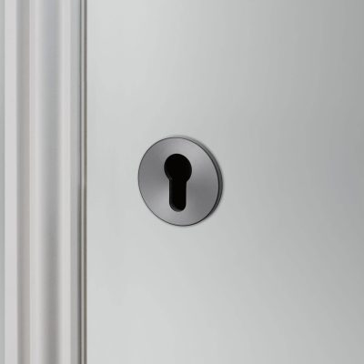 EURO CYLINDER KEY ESCUTCHEON / GUN METAL
