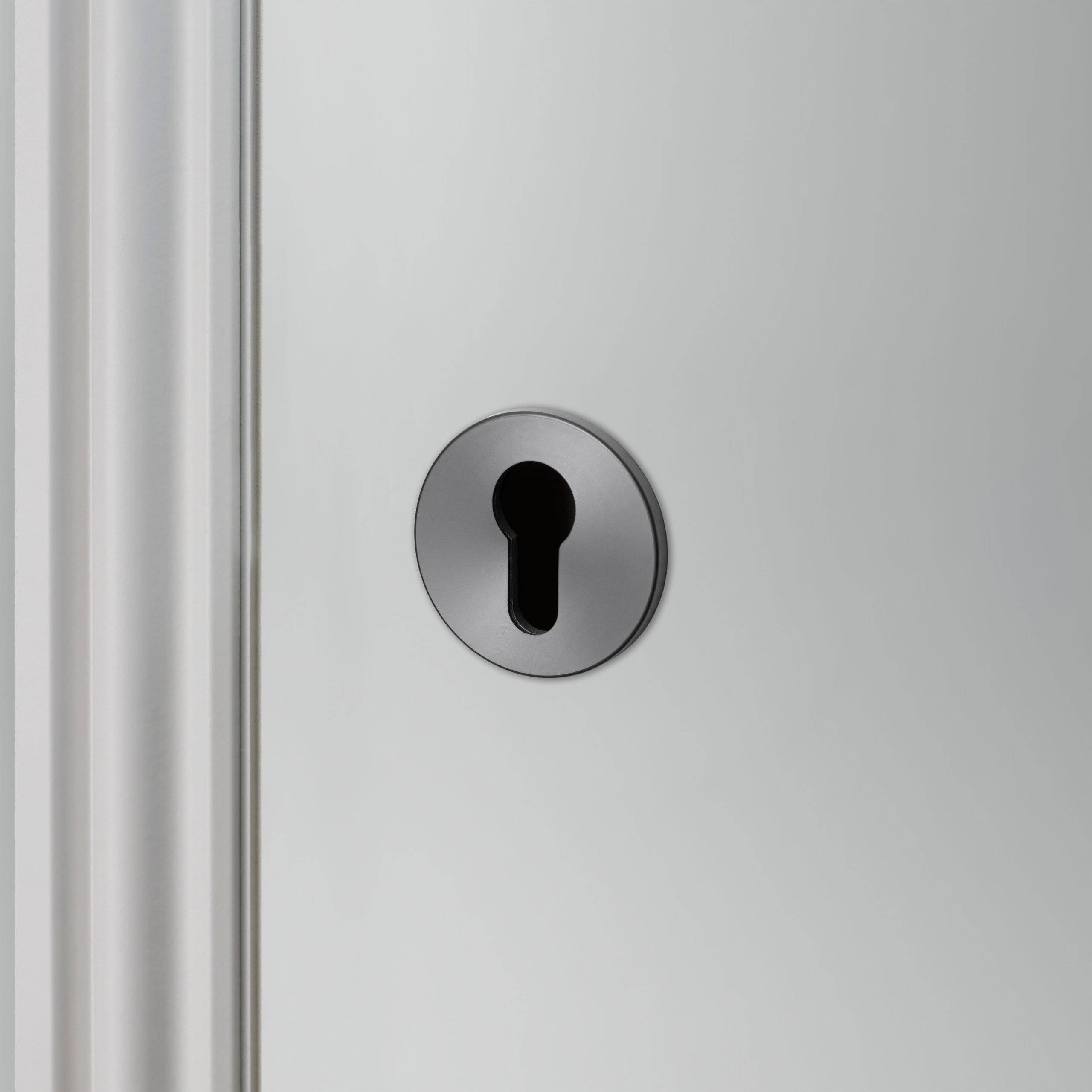 EURO CYLINDER KEY ESCUTCHEON / GUN METAL