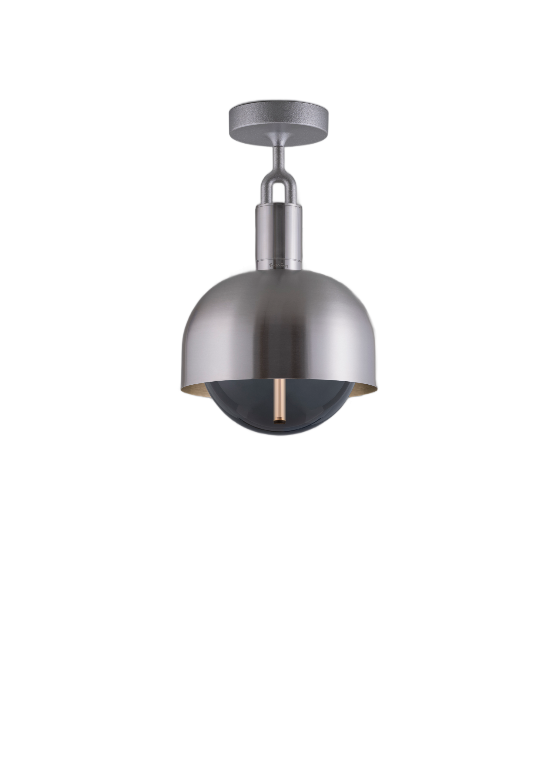 FORKED CEILING / LINEAR / SHADE / GLOBE / SMOKED / MEDIUM / STEEL - Image 4