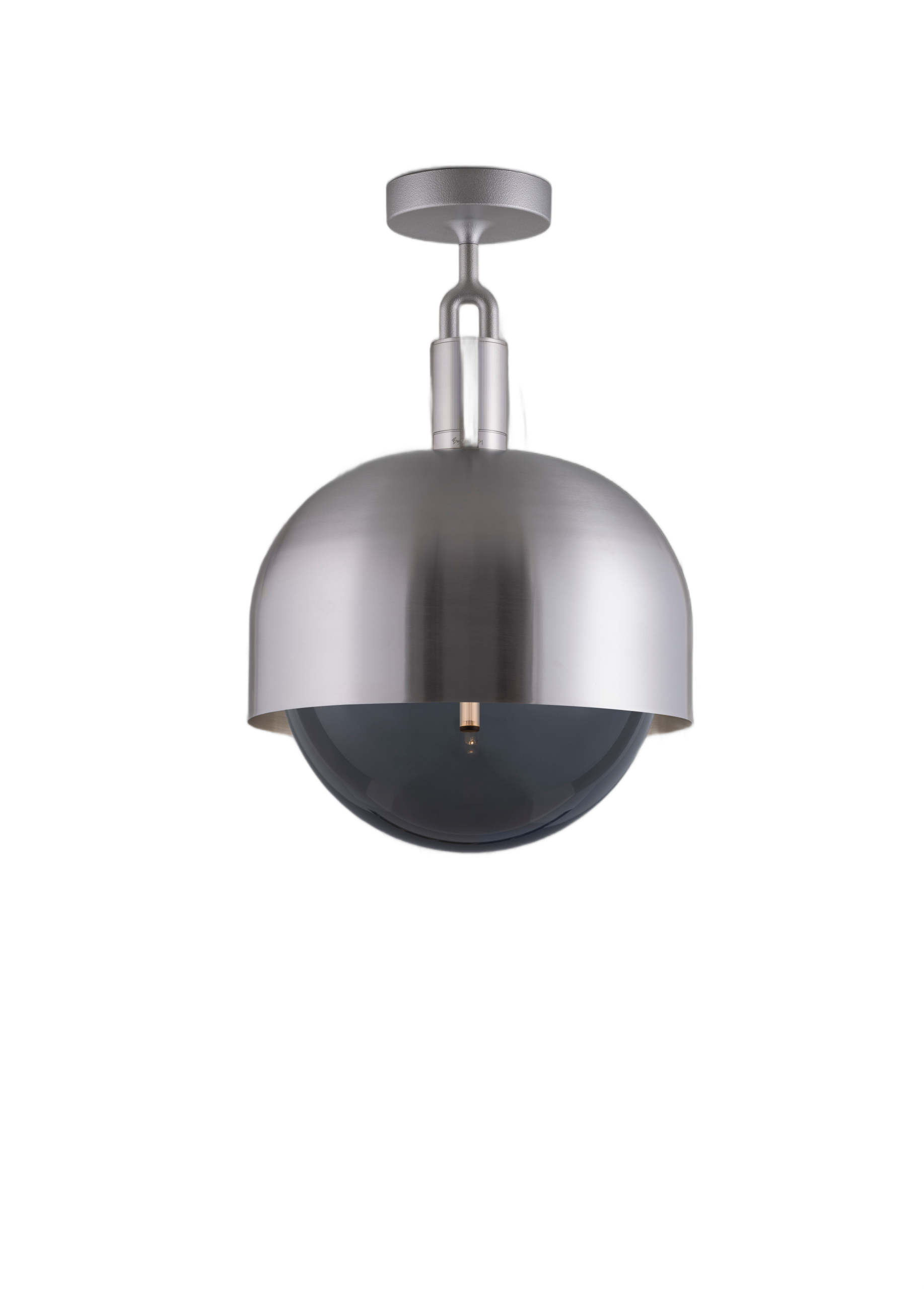 FORKED CEILING / LINEAR / SHADE / GLOBE / SMOKED / LARGE / STEEL - Image 4
