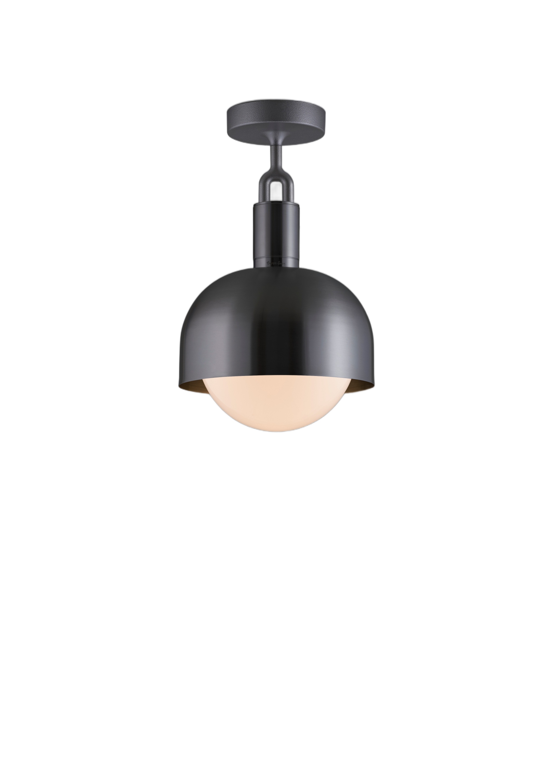 FORKED CEILING / LINEAR / SHADE / GLOBE / OPAL / MEDIUM / GUN METAL - Image 5