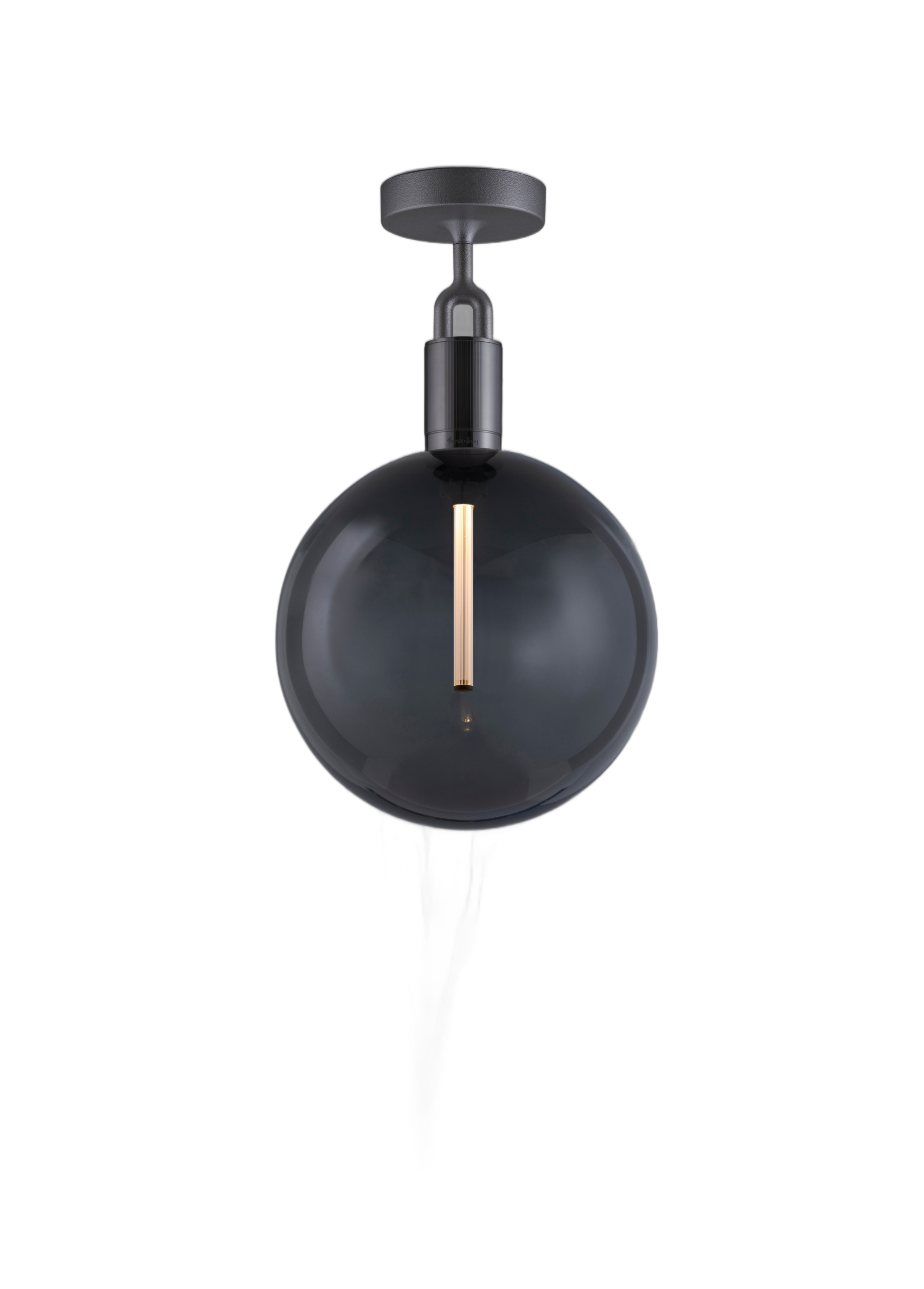 FORKED CEILING / LINEAR / GLOBE / SMOKED / LARGE / GUN METAL - Image 5