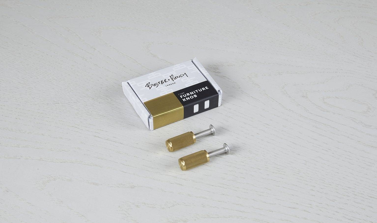 FURNITURE KNOB / LINEAR / BRASS - Image 6