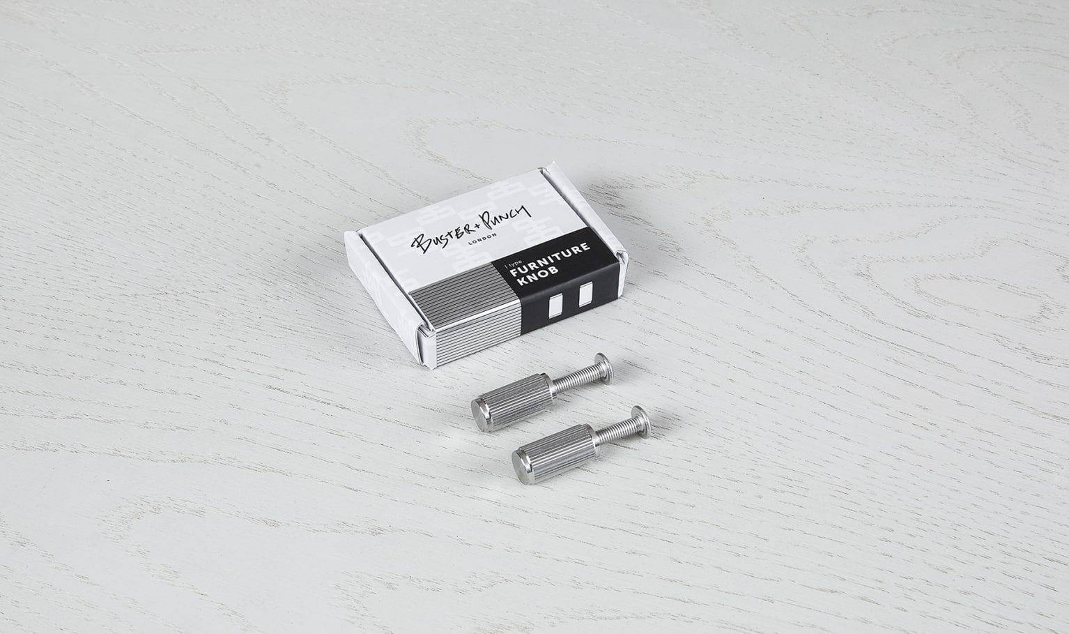 FURNITURE KNOB / LINEAR / STEEL - Image 2