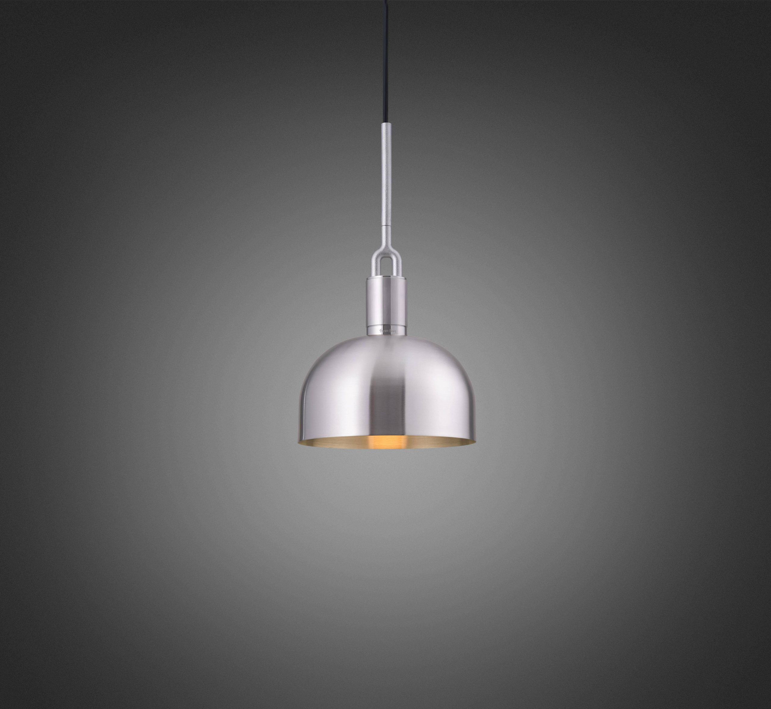 FORKED PENDANT / LINEAR / SHADE / MEDIUM / STEEL