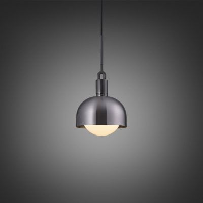 FORKED PENDANT / LINEAR / SHADE / GLOBE / OPAL / MEDIUM / GUN METAL