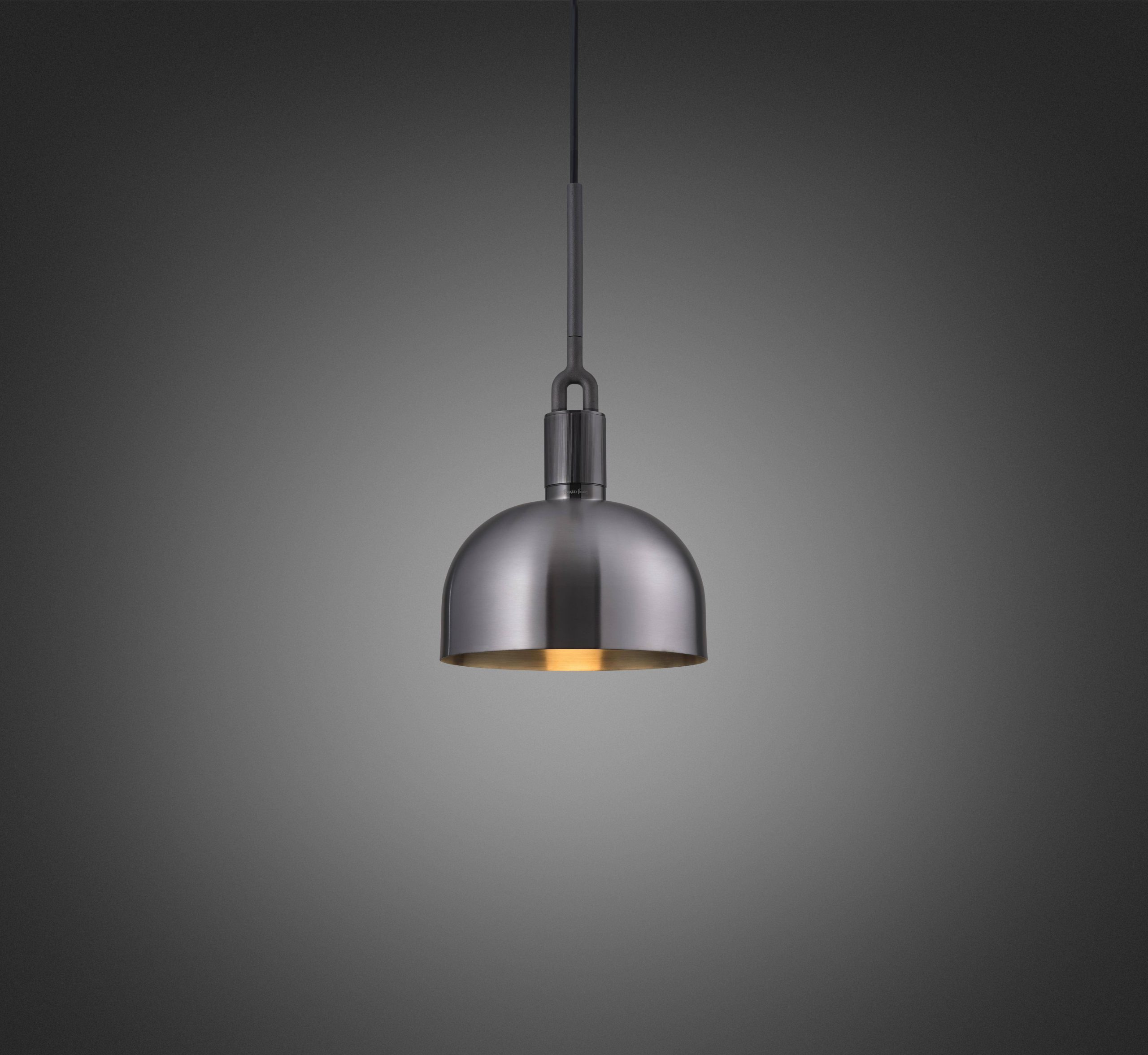 FORKED PENDANT / LINEAR / SHADE / MEDIUM / GUN METAL