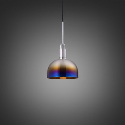 FORKED PENDANT / LINEAR / SHADE / MEDIUM / BURNT STEEL