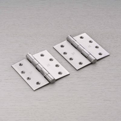 DOOR HINGE / SET OF 2 / 4 X 4 INCH / STEEL