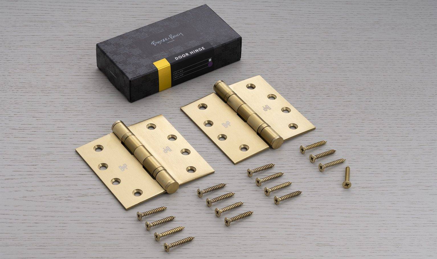 DOOR HINGE / SET OF 2 / 4 X 4 INCH / STEEL - Image 2