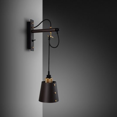 HOOKED WALL / CROSS / SMALL / GRAPHITE / BRASS