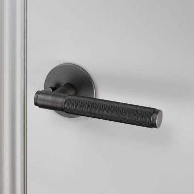 DOOR HANDLE SET / PRIVACY / CROSS / SMOKED BRONZE