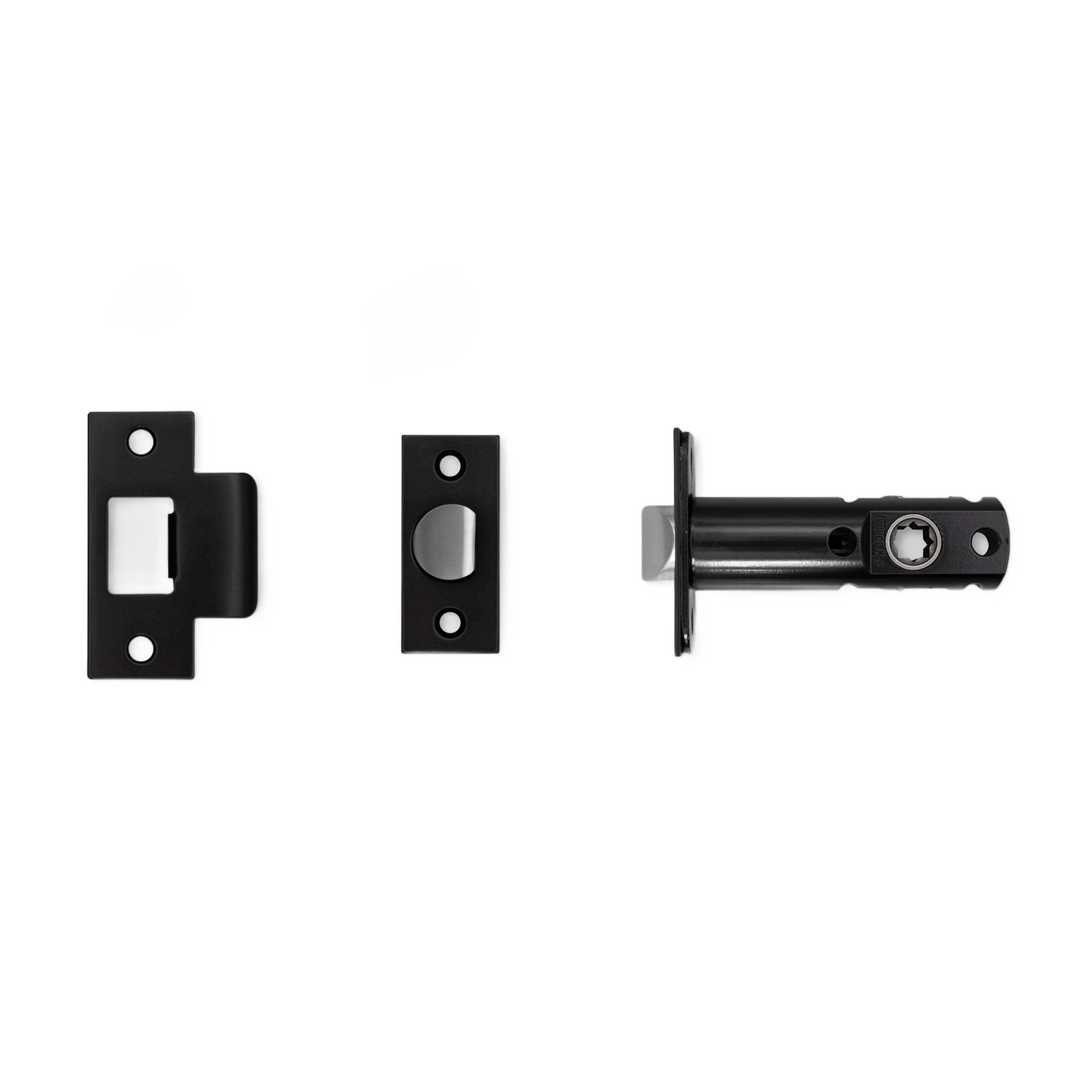 TUBULAR LATCH / DOOR HANDLE / PASSAGE / BLACK - 2-3/8" - Image 4