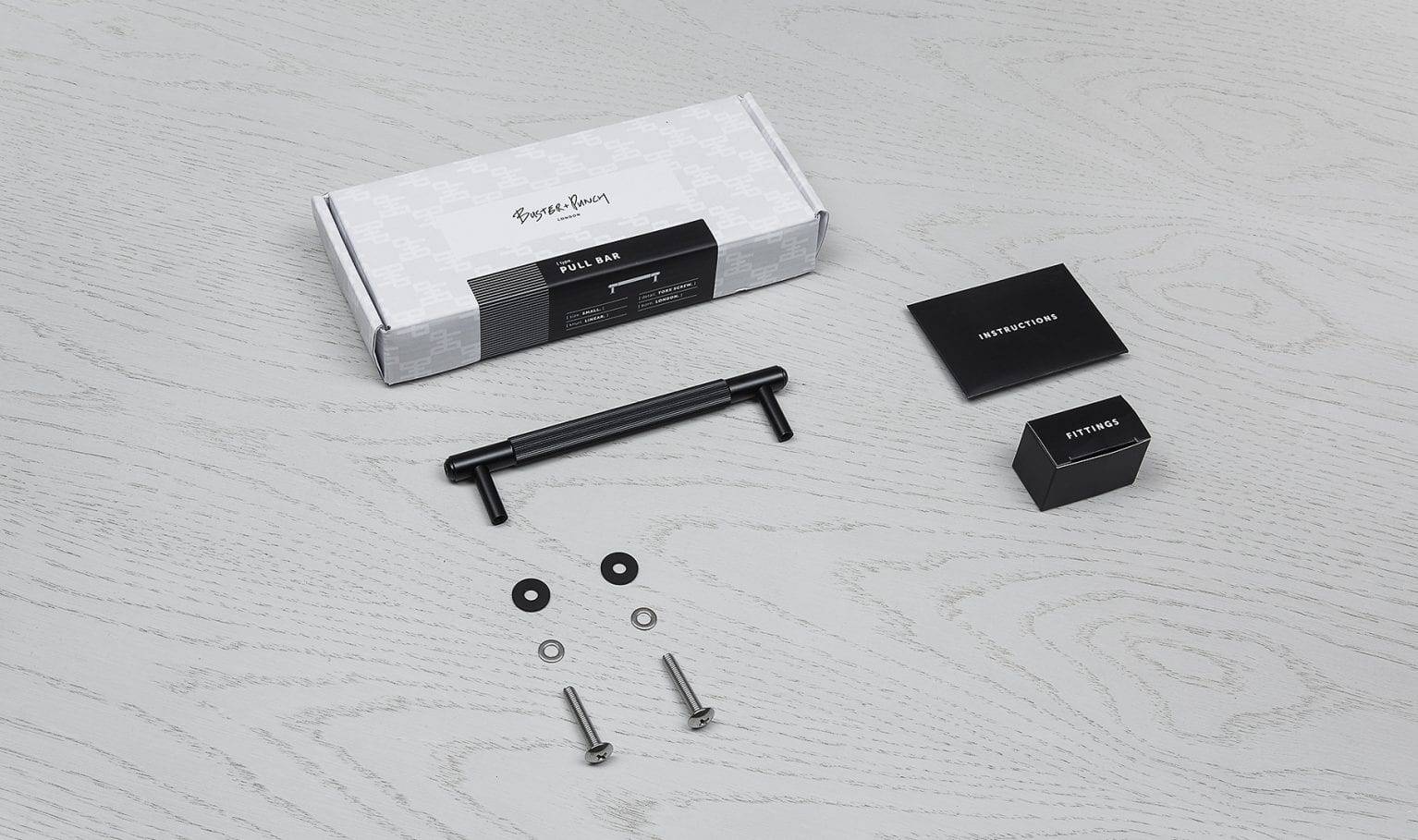 PULL BAR / LINEAR / MEDIUM / BLACK - Image 2