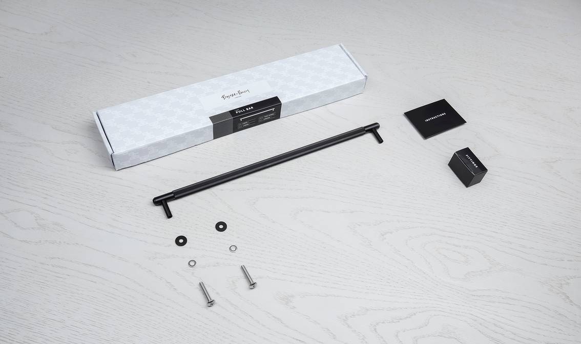 PULL BAR / LINEAR / LARGE / BLACK - Image 2
