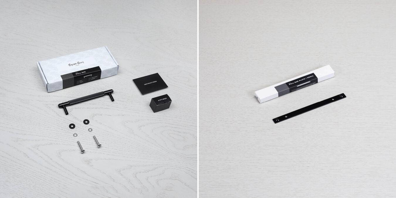 PULL BAR / PLATE / LINEAR / SMALL / BLACK - Image 3