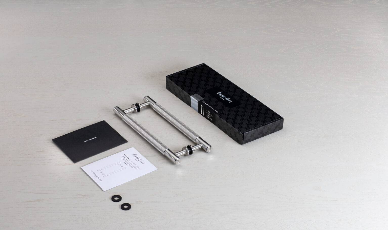 PULL BAR / DOUBLE-SIDED / CROSS / BLACK - Image 2