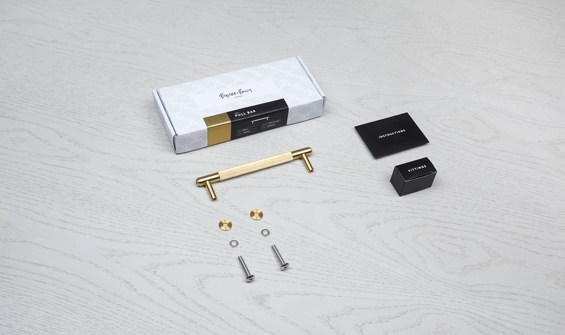 PULL BAR / LINEAR / SMALL / BRASS - Image 6