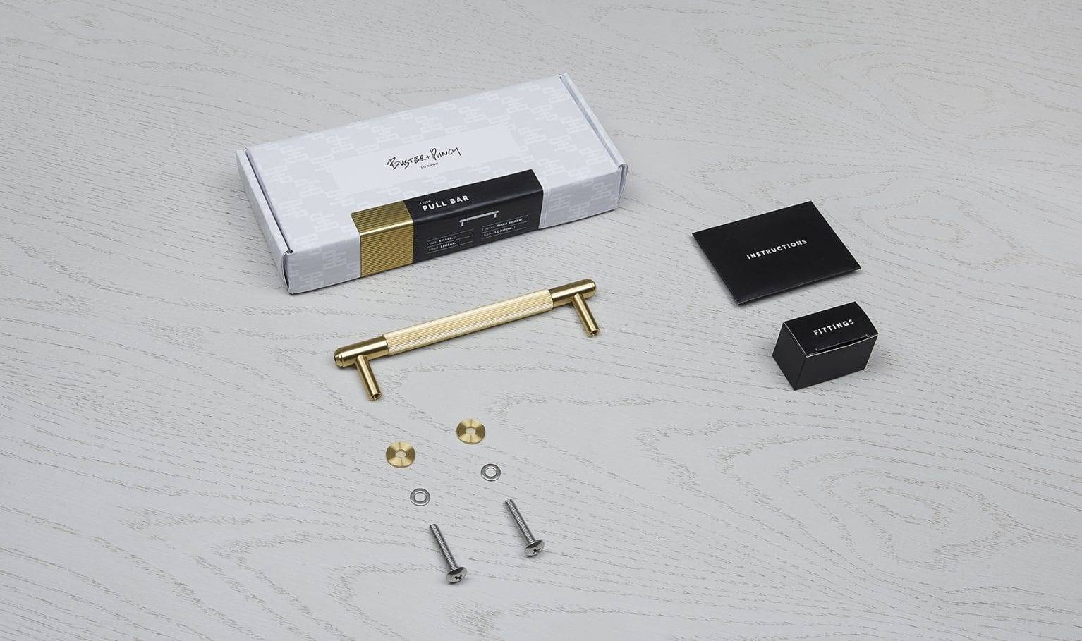 PULL BAR / LINEAR / MEDIUM / BRASS - Image 6