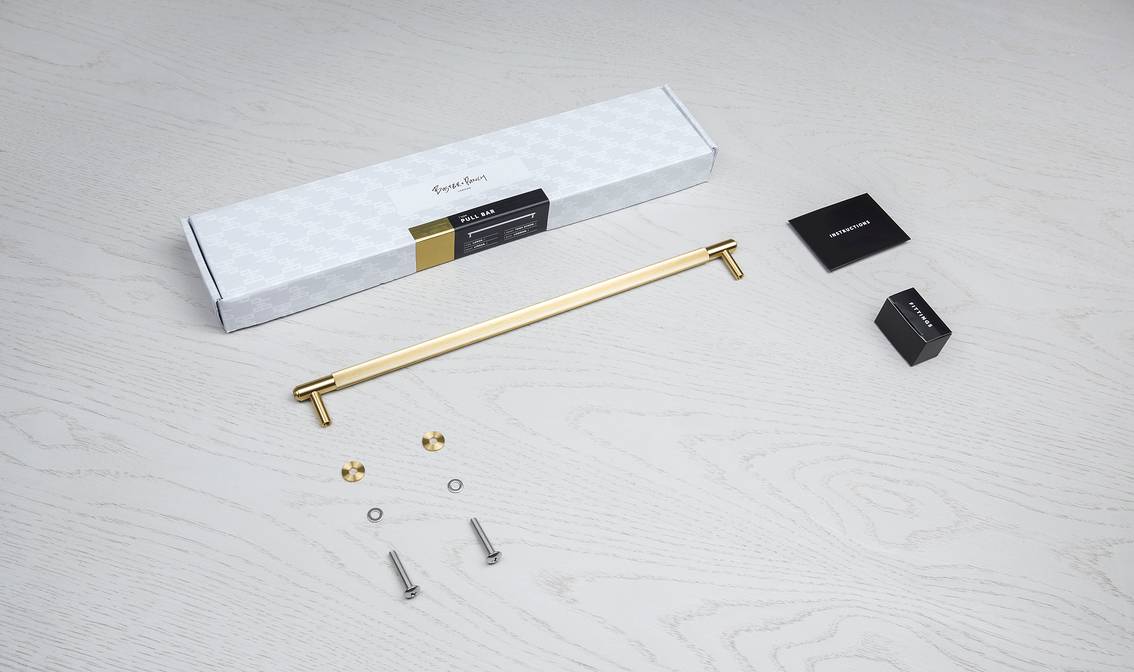 PULL BAR / LINEAR / LARGE / BRASS - Image 6