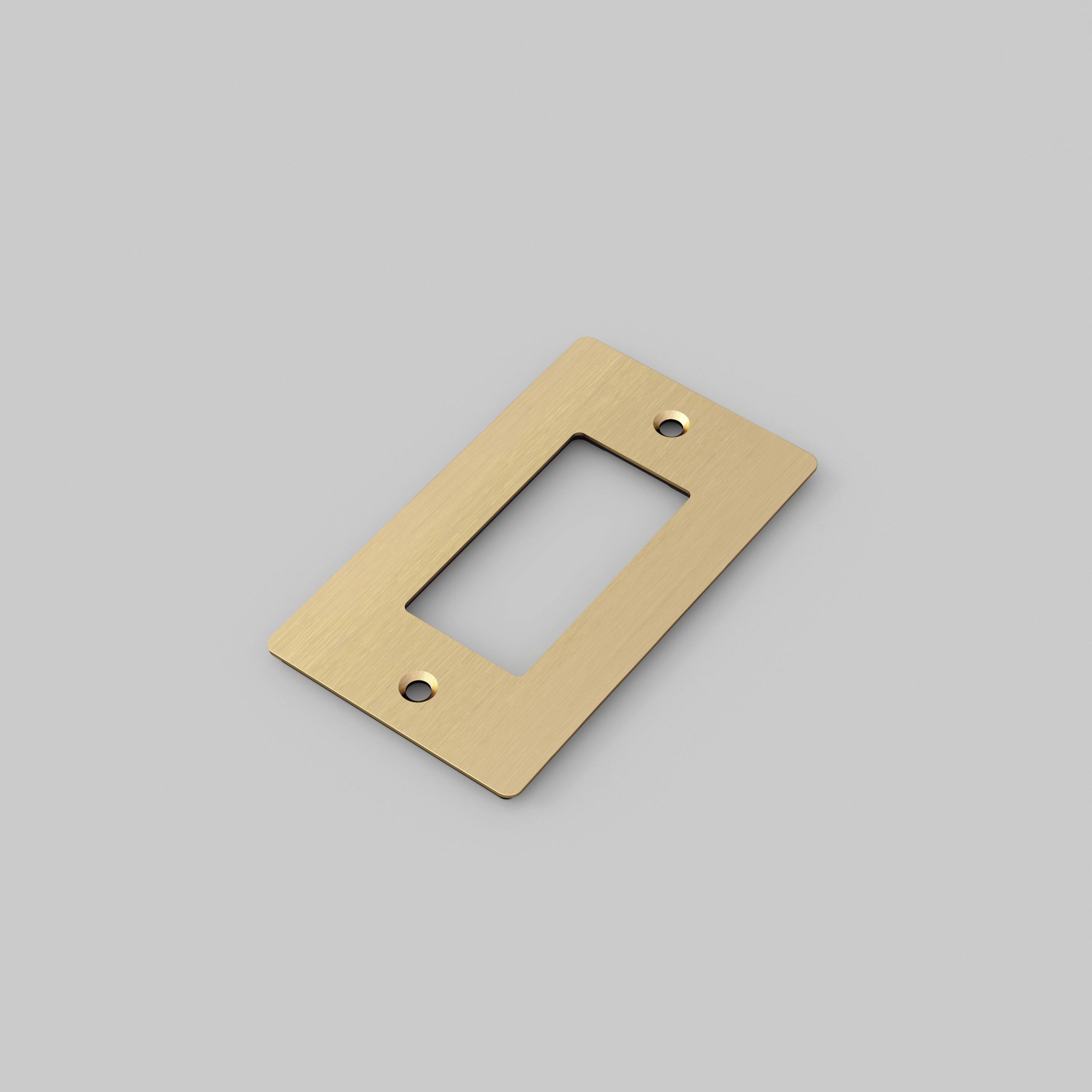 1G PLATE / WITHOUT LOGO / BRASS