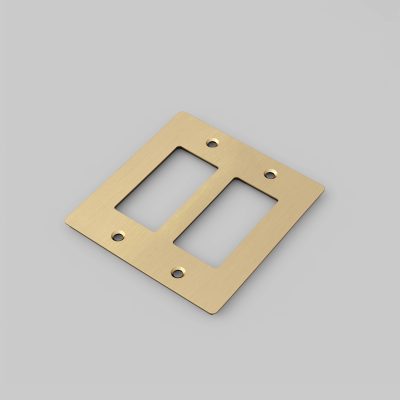 2G PLATE / WITHOUT LOGO / BRASS