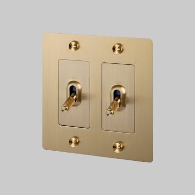 2G TOGGLE / CROSS / WITH LOGO / BRASS