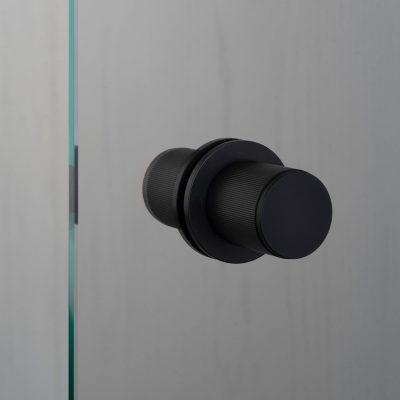 DOOR KNOB / FIXED / DOUBLE-SIDED / LINEAR / WELDERS BLACK