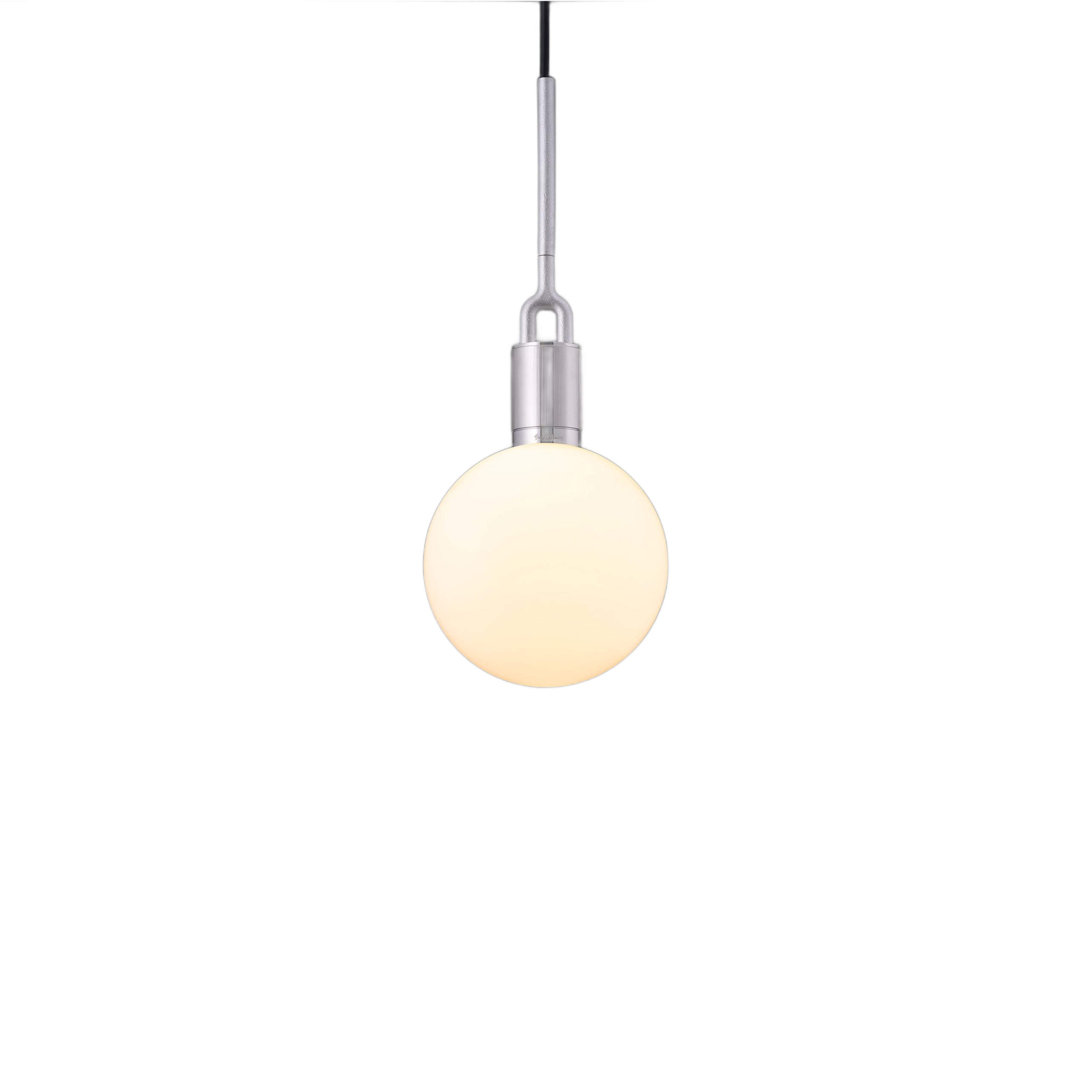 FORKED PENDANT / LINEAR / GLOBE / OPAL / MEDIUM / STEEL - Image 4