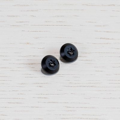 TORX CAP / FURNITURE KNOB PLATE / LINEAR / BLACK