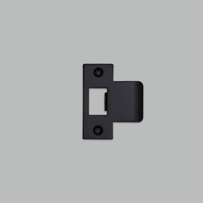 STRIKE PLATE KIT / T SHAPED / 60MM DOOR / BLACK