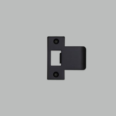 STRIKE PLATE KIT / T SHAPED / 75MM DOOR / BLACK