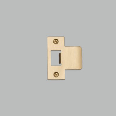 STRIKE PLATE KIT / T SHAPED / 60MM DOOR / BRASS