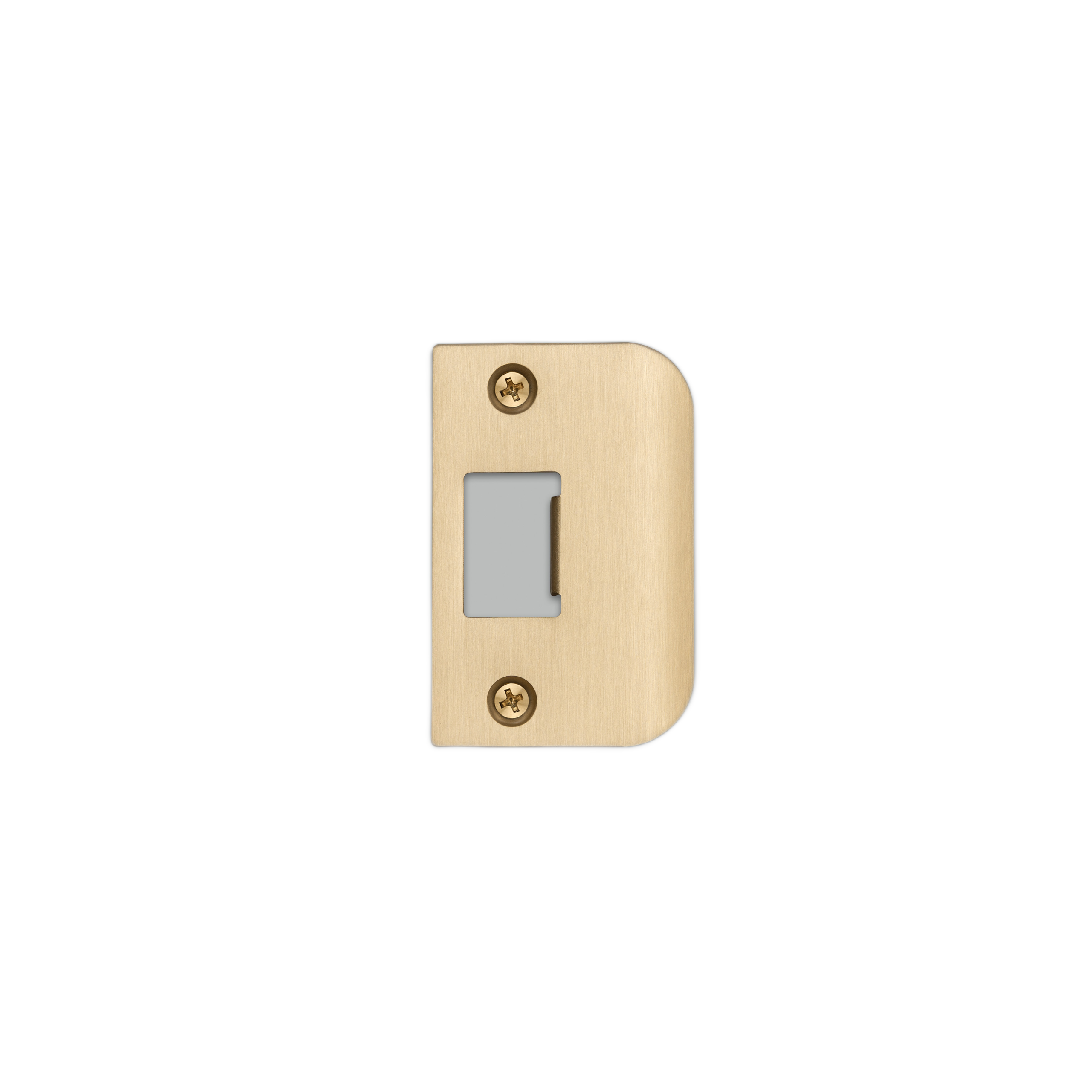 STRIKE PLATE KIT / D SHAPED / STANDARD DOOR / BRASS - Image 4