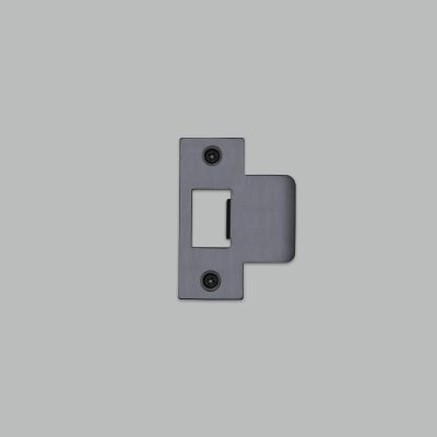 STRIKE PLATE KIT / T SHAPED / 54MM DOOR / GUN METAL
