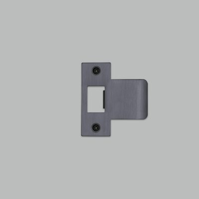 STRIKE PLATE KIT / T SHAPED / 75MM DOOR / GUN METAL