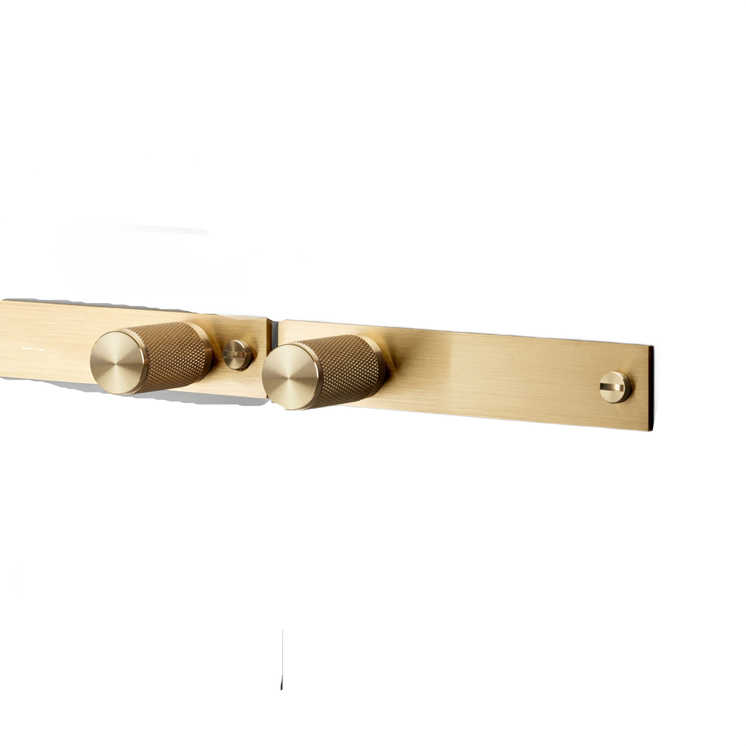 FURNITURE KNOB / PLATE / CROSS / BRASS - Image 8