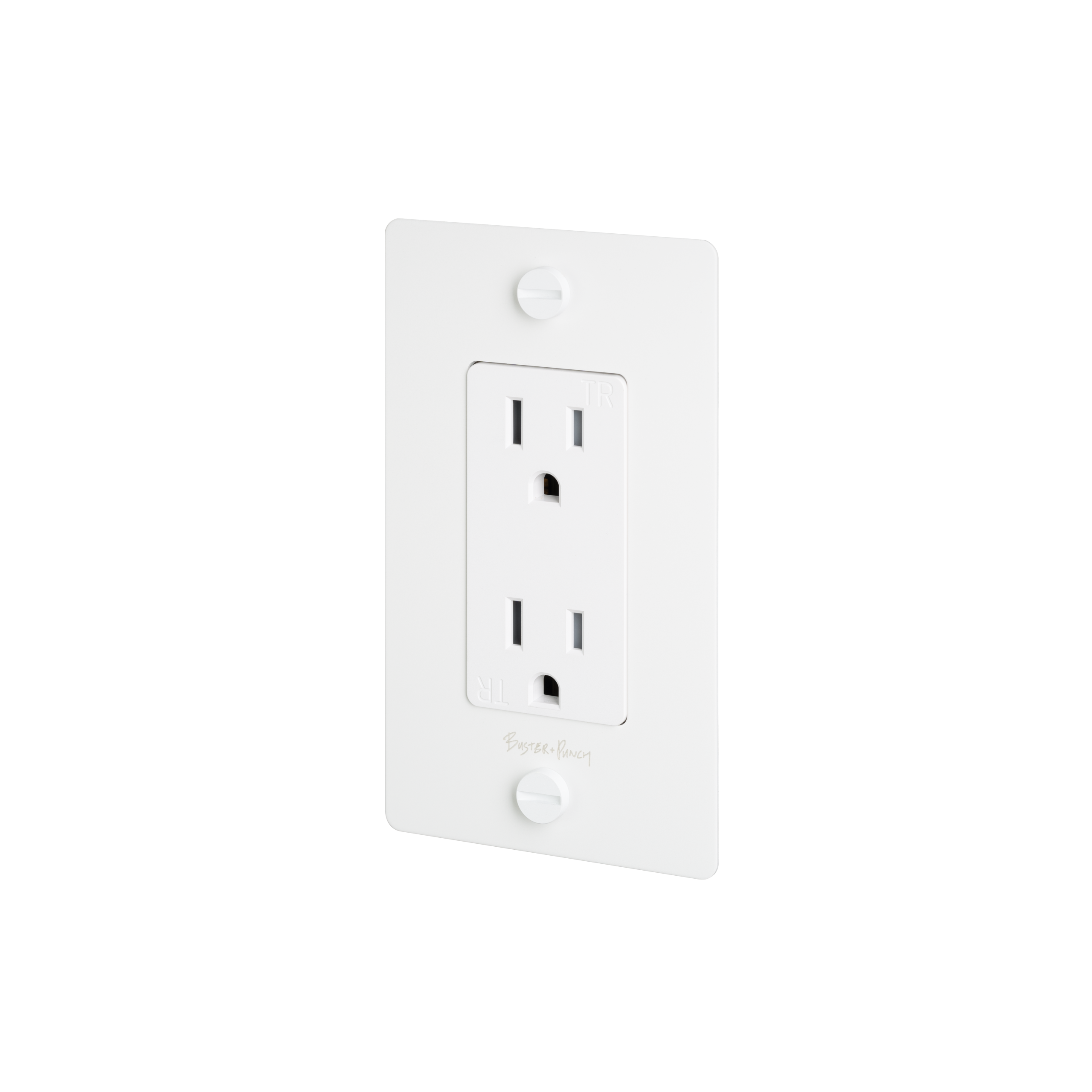 1G DUPLEX OUTLET / CROSS / WITH LOGO / WHITE - Image 4