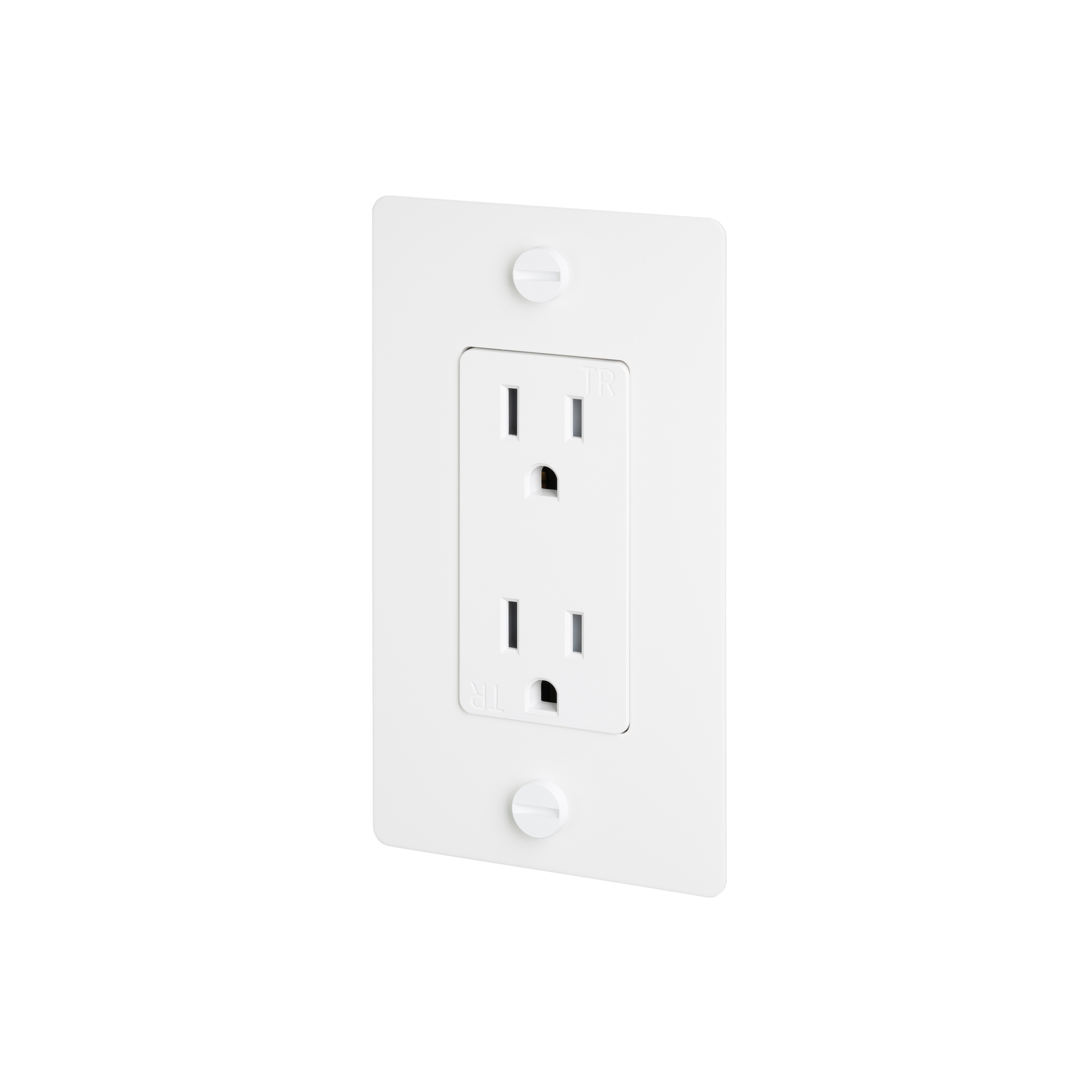 1G DUPLEX OUTLET / CROSS / WITHOUT LOGO / WHITE - Image 4