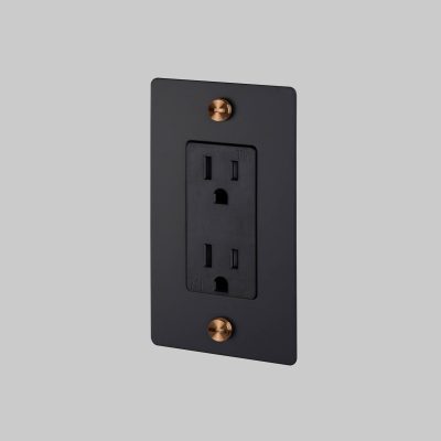 1G DUPLEX OUTLET / CROSS / WITHOUT LOGO / BLACK / WARM SUNSET