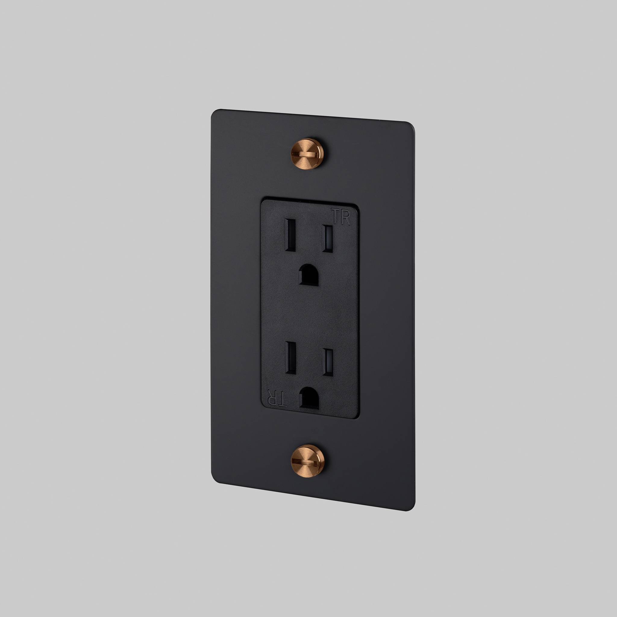 1G DUPLEX OUTLET / CROSS / WITHOUT LOGO / BLACK / WARM SUNSET