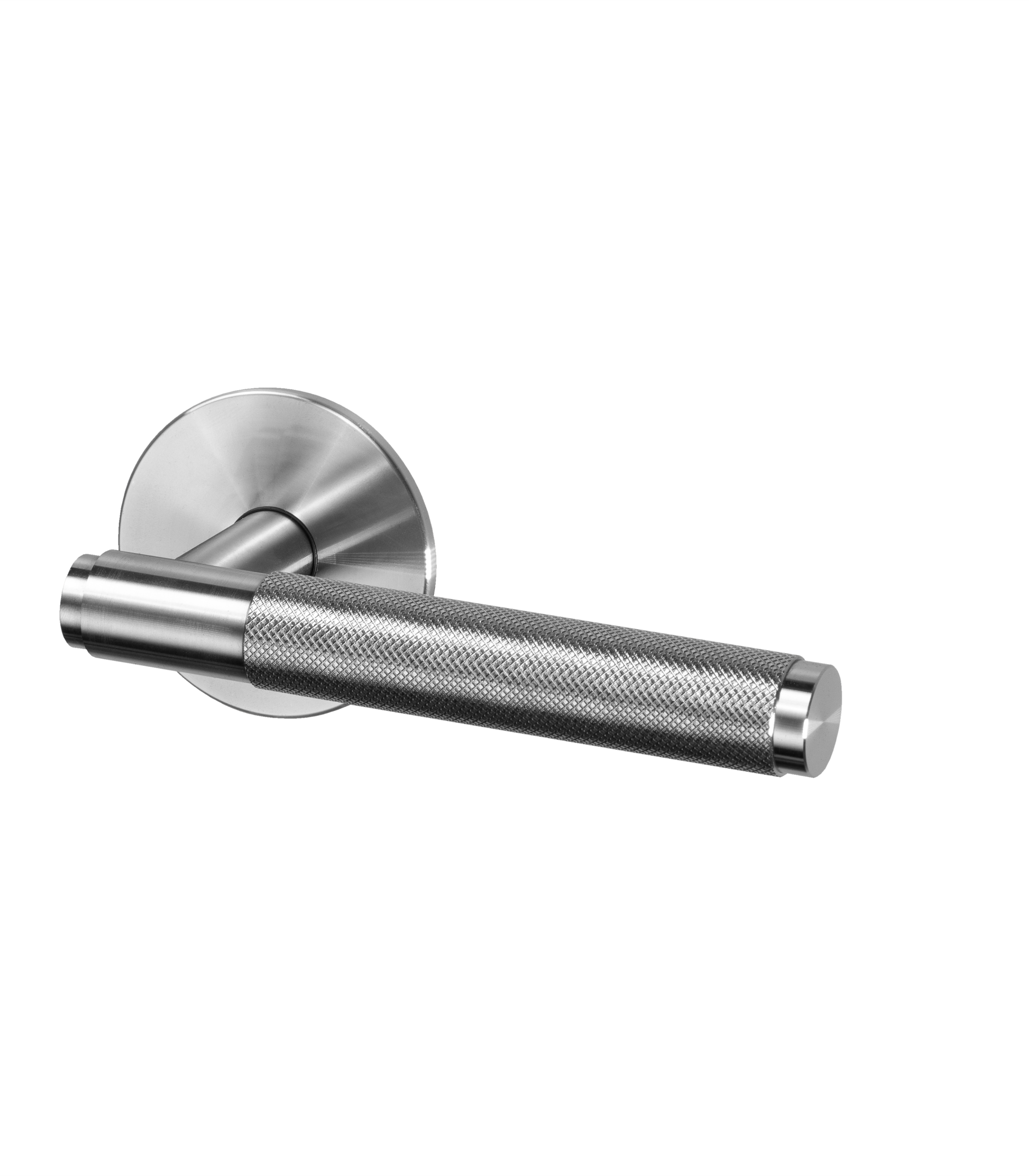DOOR HANDLE SET / PASSAGE / CROSS / STEEL - Image 5