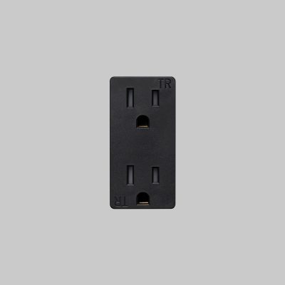 OUTLET MODULE / DUPLEX / BLACK