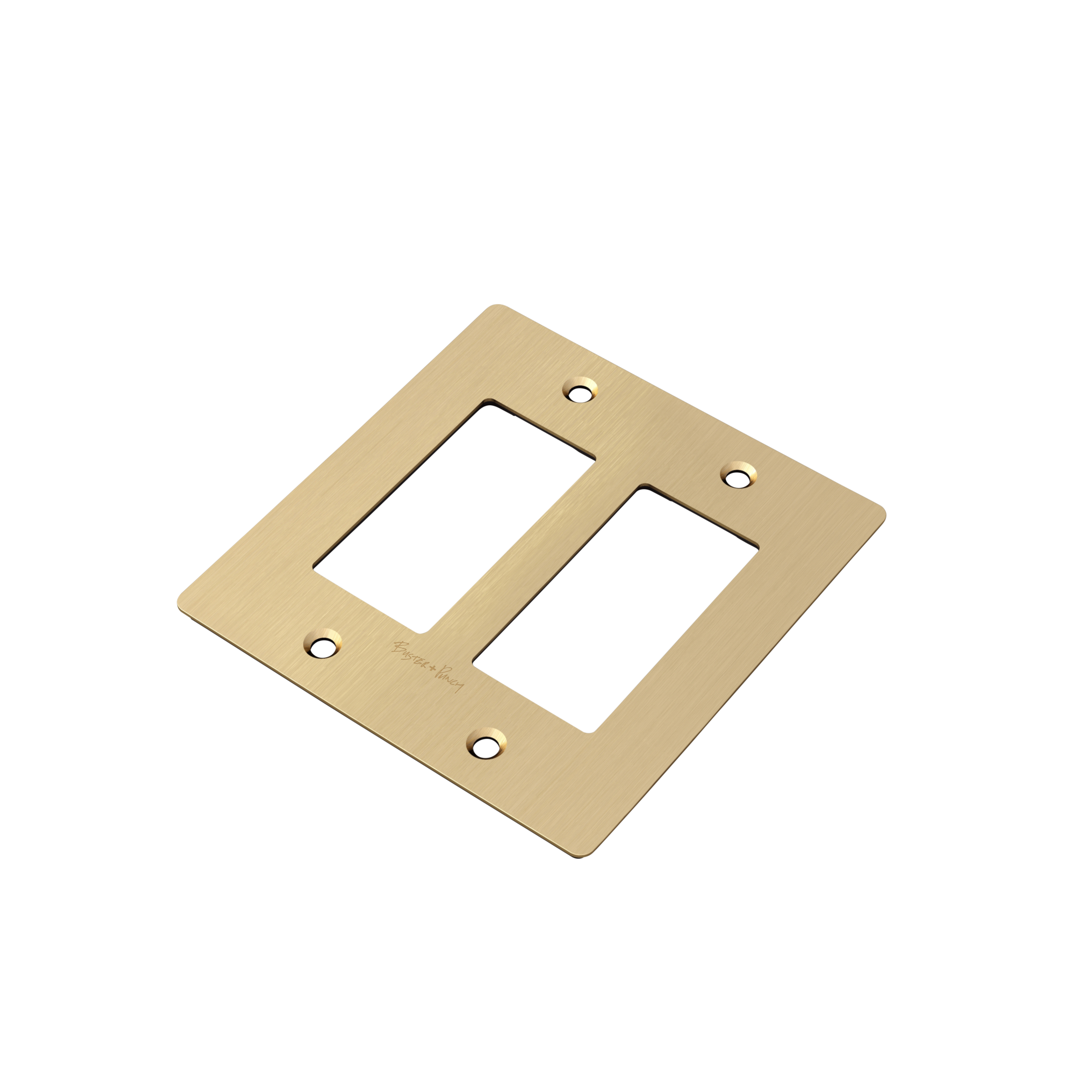 2G PLATE / WITH LOGO / BRASS - Image 5